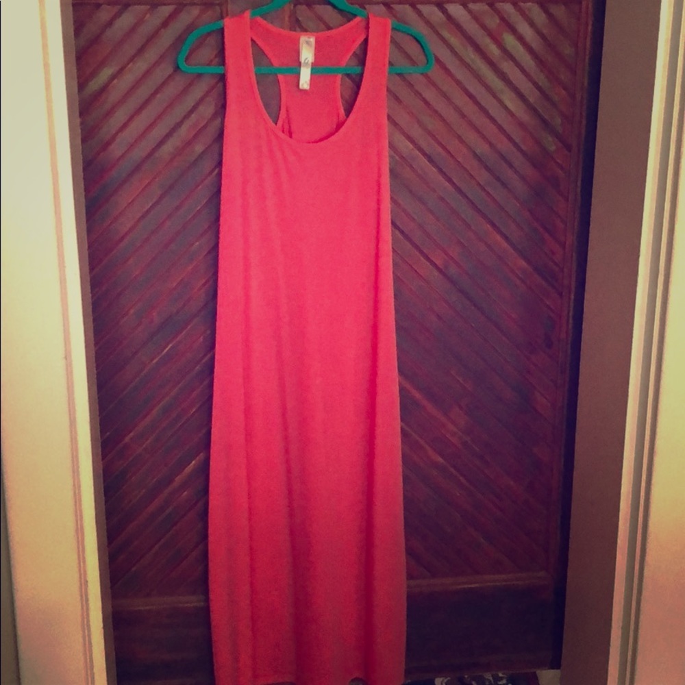 Coral Maxi Dress/Cover Up 🌸Medium